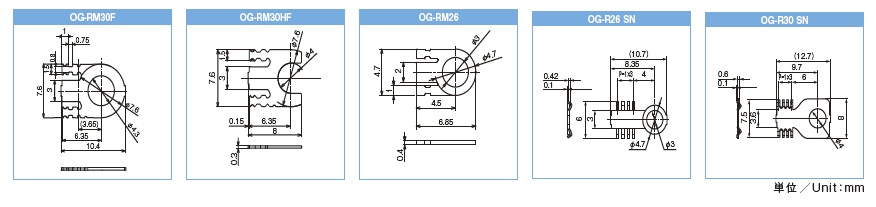 オンボードラグ端子　OG-R