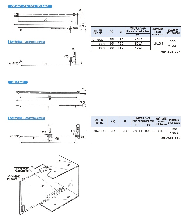 ガイドレール GR