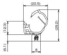 ビスレスクランプ VLC外形